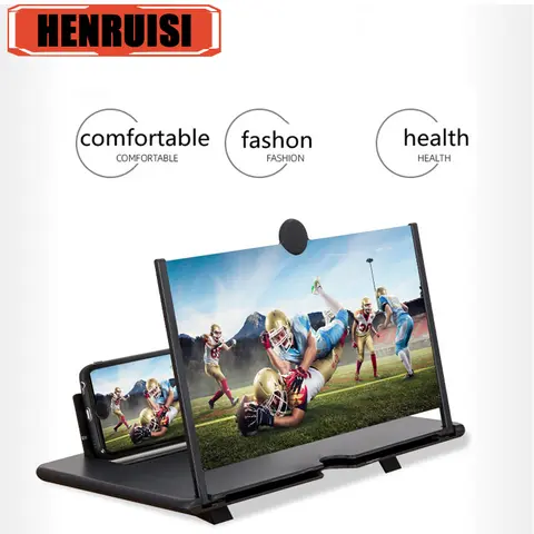 화면 돋보기 증폭기 HD 모든 스마트 폰용 새 전화 홀더 화면 증폭기 비디오 전화 증폭기 화면 전화 프로젝터