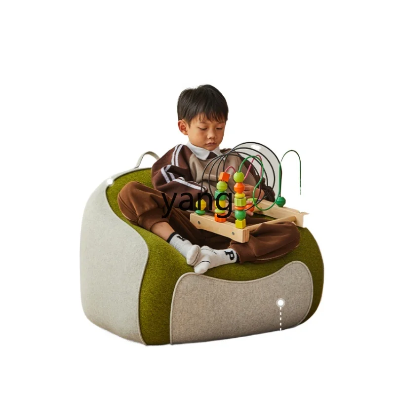 Yhl Cute Single Baby's Chair Leisure Bedroom Toddler Lazy Sofa Soft Backrest Reading Corner