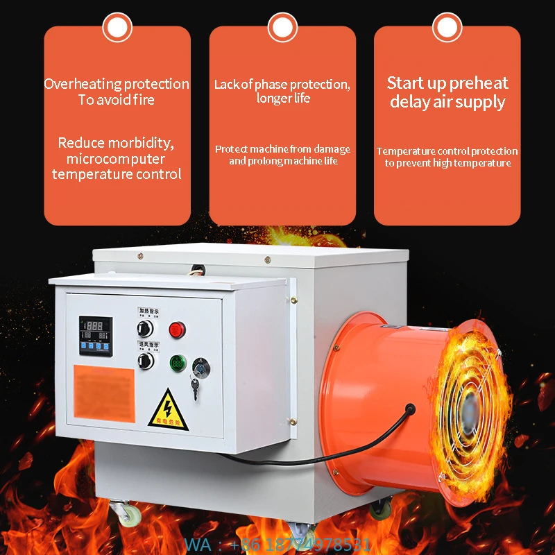 Equipo de calefacción para cría de animales y jóvenes Bremetz, ventilador de calefacción eléctrico para