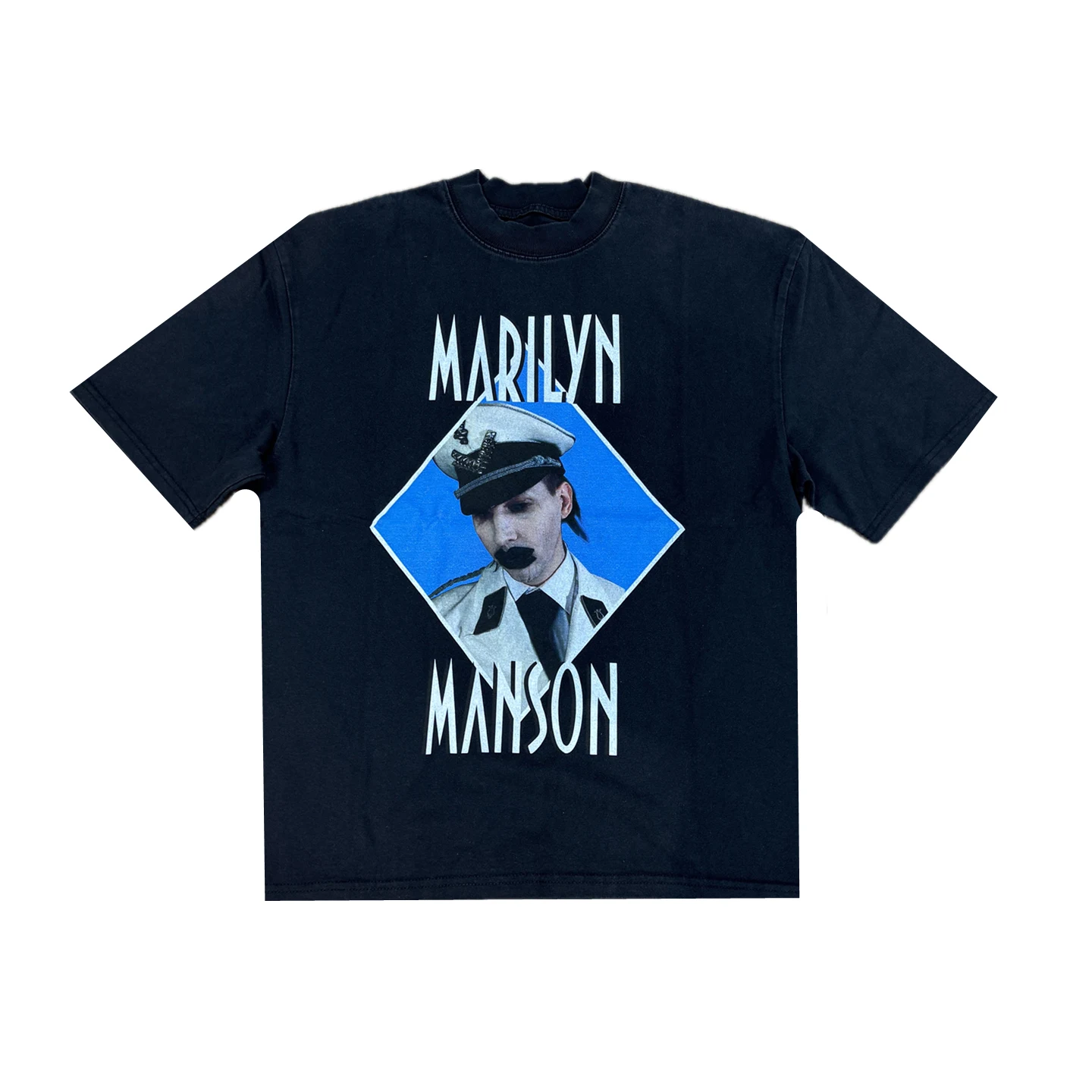 

Винтажная футболка Saint of Michael в стиле Мэрилин Мэнсон, морская тематика, свободный крой, хлопок, с круглым вырезом, с принтом