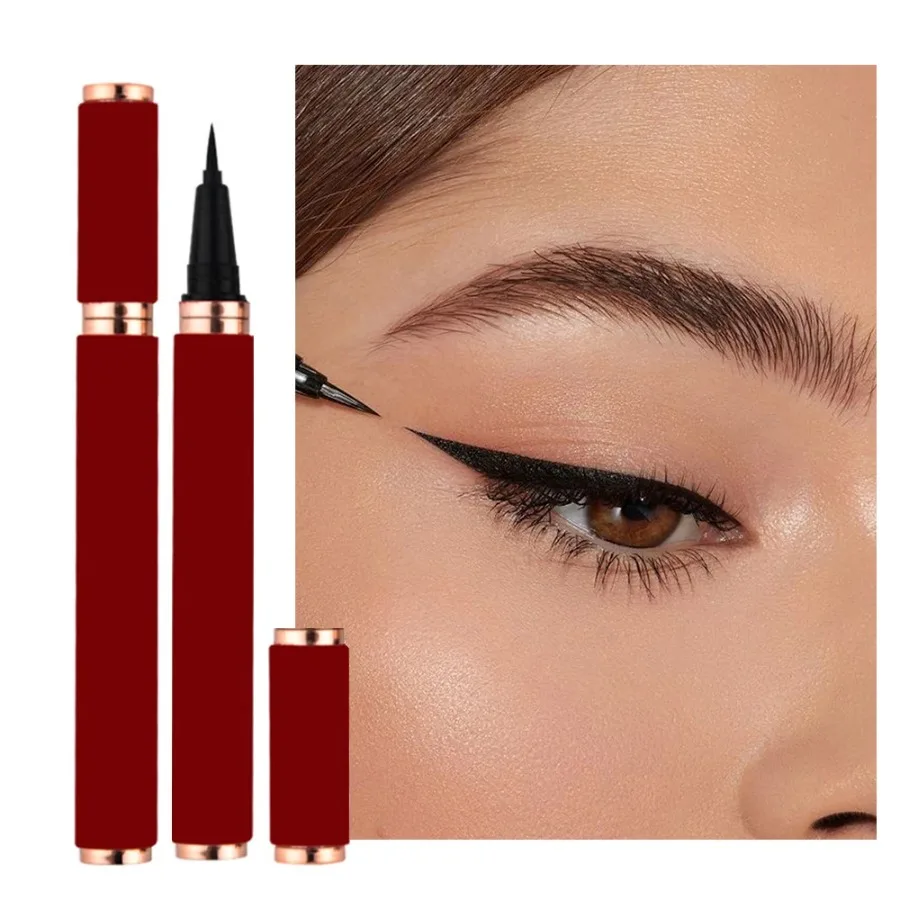 Etichetta privata 3 colori Eyeliner liquido senza sbavature resistente al sudore impermeabile di lunga durata facile da applicare cosmetici per il trucco degli occhi