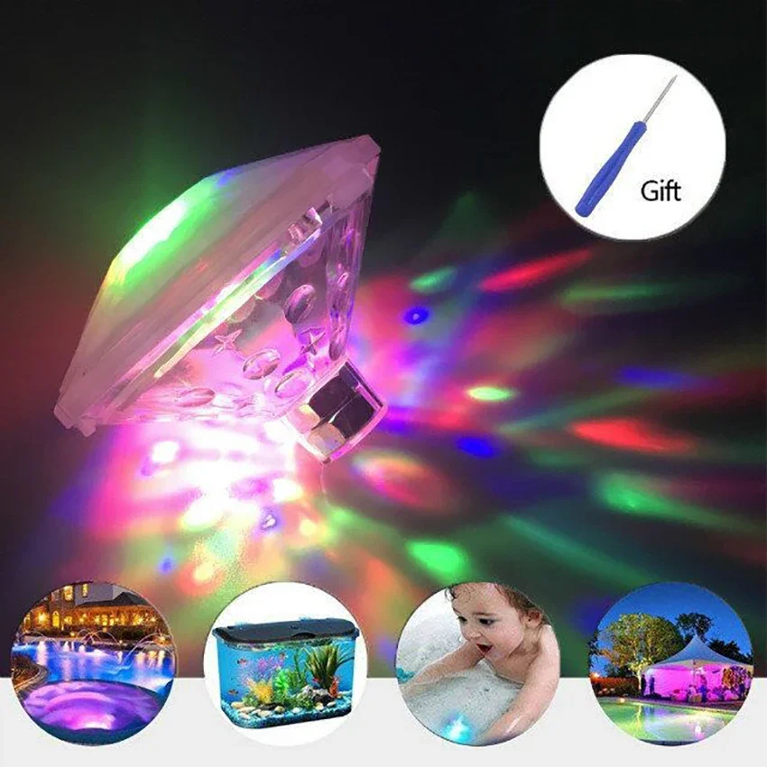 Chống Nước LED Nhiều Màu Sắc Tắm-Bể Bơi Phao Bồn Tắm Phao Đèn LED Tắm Lên Đồ Chơi Tắm Thời Gian Dành Cho Spa bồn Tắm Nước Nóng