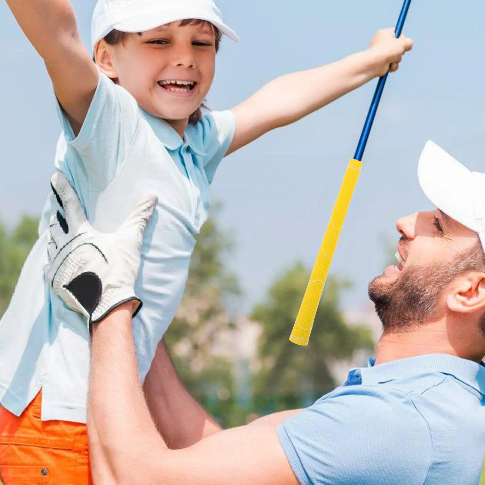 

Children Golf Grips Rubber Non-Slip Comfortable Training Tool for Beginners Practice Left Or Right Hand Use Grip Trainer Golf