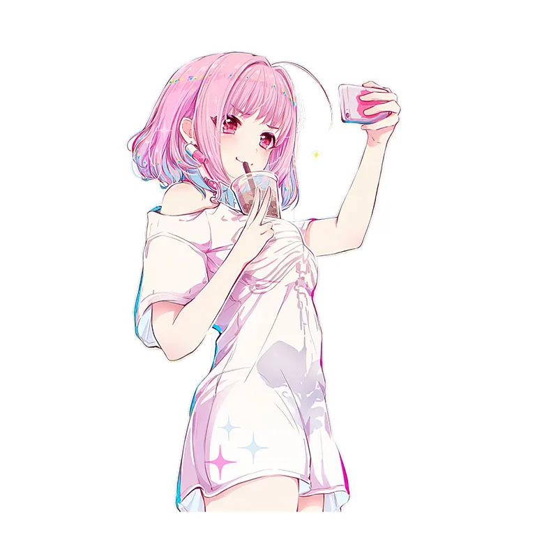 Three Ratels CA111 Yumemi Riamu sweet Anime girl  Personalized Vinyl PVC Decal For home decoration Laptop