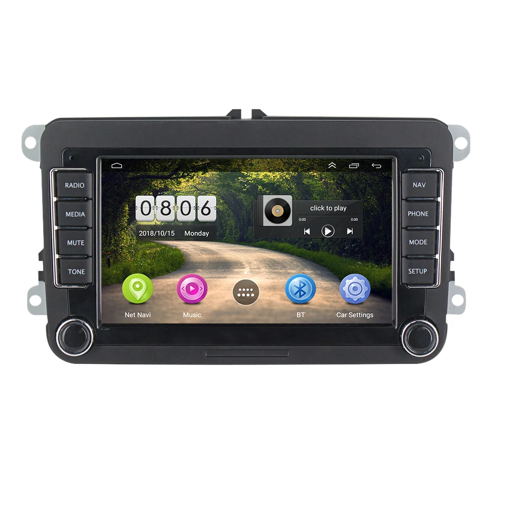 Europe Warehouse 4core android car dvd player For VW/POLO/PASSAT B6/Golf/TOURAN/SHARAN WIFI GPS BT Radio Fast shipping