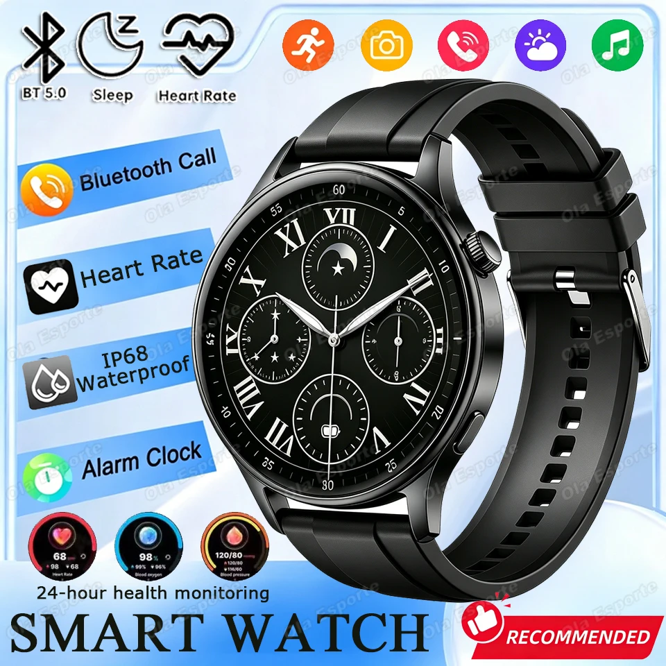

New Watch 5 Pro GPS SmartWatch BluetoothCall IP68 Waterproof AMOLED Screen Custom Watch Face Sport Smartwatch Men Women iOS Hw12