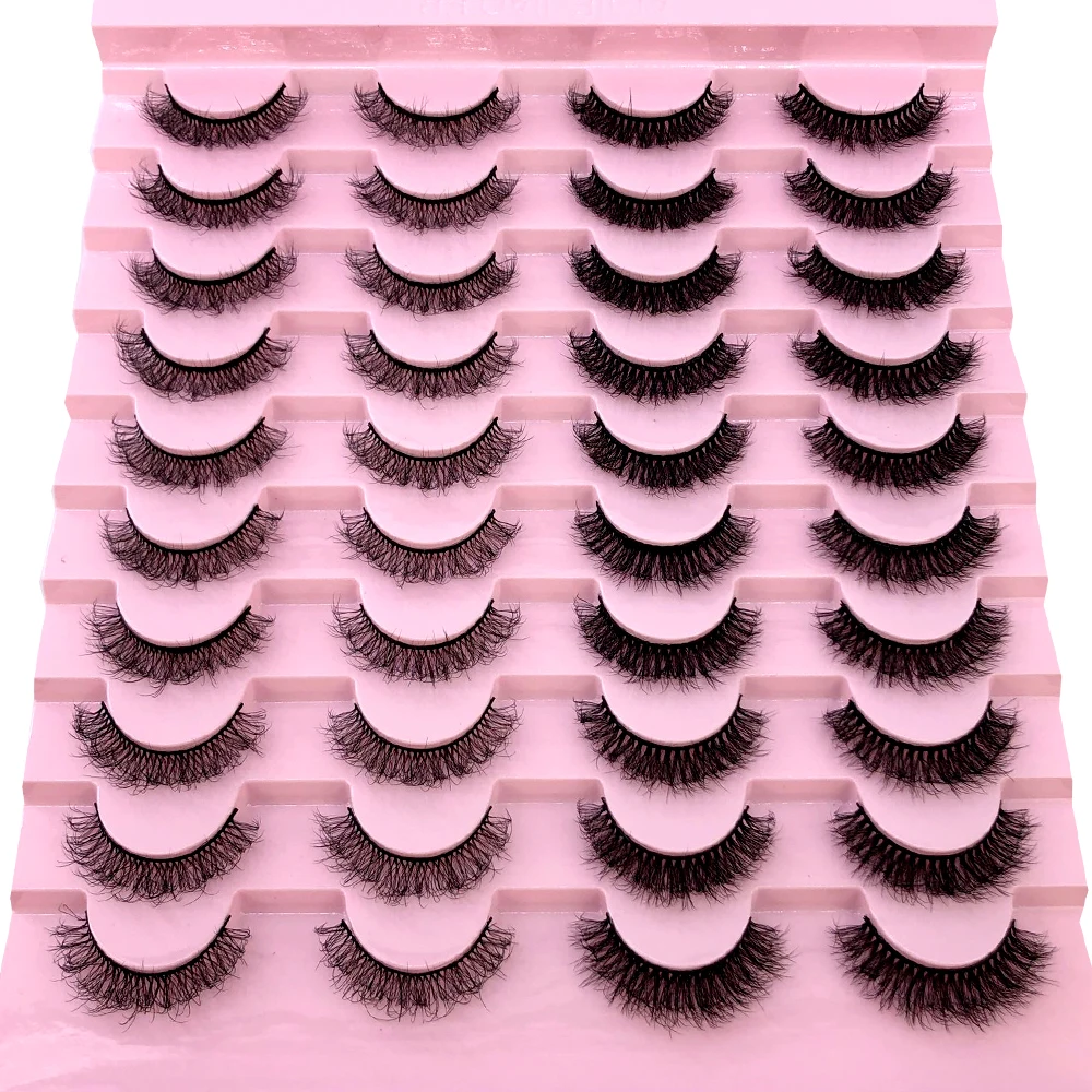 Neu: 20 Paar Natürliche Dicke Künstliche Wimpern, Lange 6D Nerz-Wimpern für Make-up und Wimpernverlängerung – Detail 12