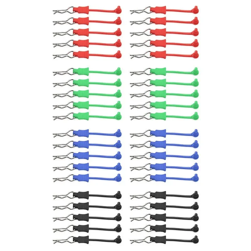 

10Pcs Upgrade Body Clip Retainer 1/7 1/8 Body Shell Post Column Mount Clips Parts Bent Springy R Pins For Arrma RC Car