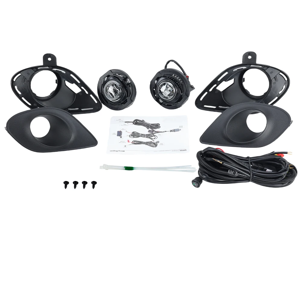 Fog Lights for Dodge Charger 2017 2018 2019 2020 Led Fog Light Kit fog lamp  cover grill Headlight wire harness switch 1 set