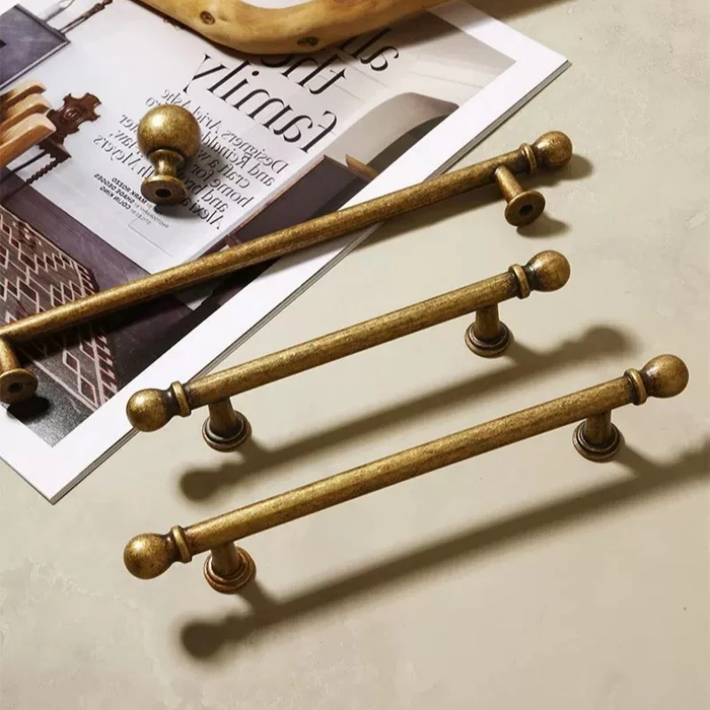 Antique Kitchen Accessories Retro Wardrobe Closet Door Pulls Drawers Knobs Kitchen Cabinet Storage Handles Furniture Handles