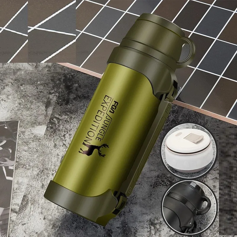 Stainless Steel Big Capacity Thermos Bottle 1L/2L /3L/ Outdoor Travel Coffee Mugs Thermal Vaccum Water Bottle Thermal Mug