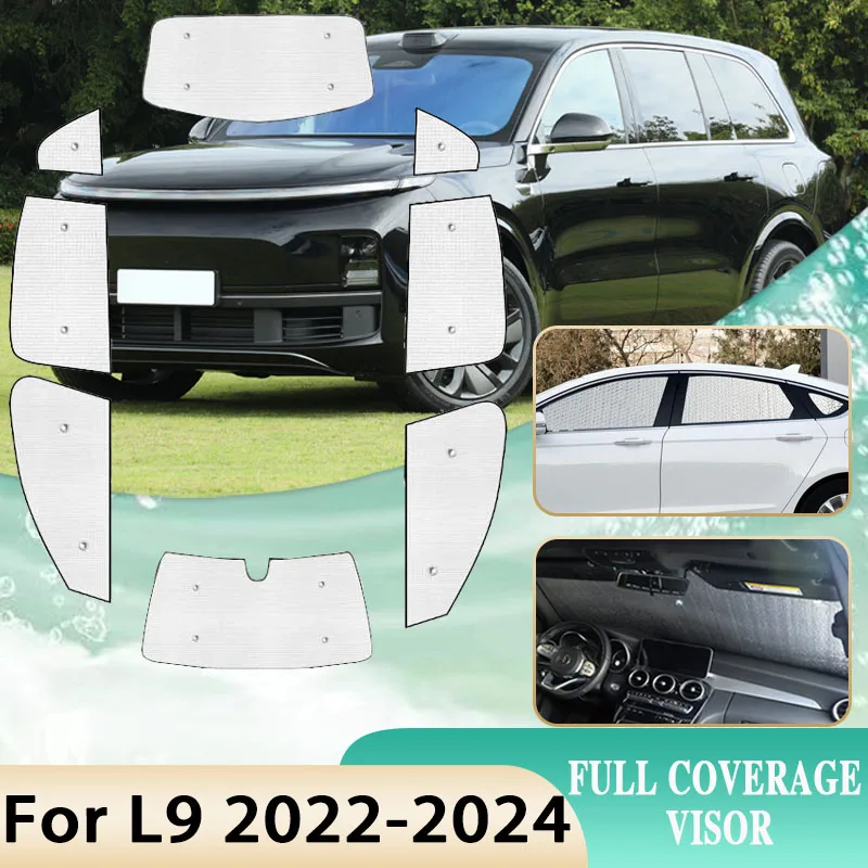 

Anti-UV Car Sun Visors Covers For Lixiang Li Auto L9 2022 2023 2024 Auto Sunscreen Window Sunshade Cover Car Sticker Accessories