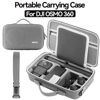 Bolsa de almacenamiento para DJI OSMO 360, Estuche de transporte integrado, bolso de viaje, maleta de PU impermeable con accesorios para correa para el hombro