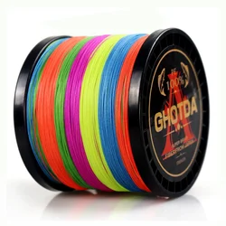 GHOTDA 8 Strands 1000M 500M 300M PE Braided Fishing Line 0.14-0.50mm 18-78lb Saltwater Fishing Weave Super Strong 8 Braid