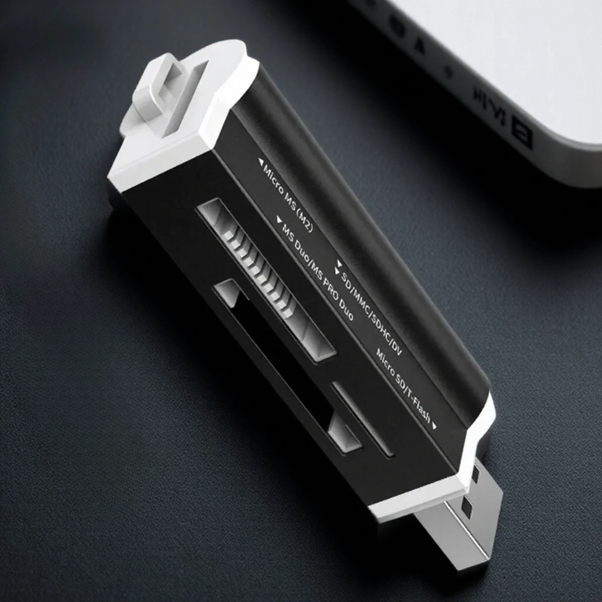 High Speed USB 2.0 Card Reader for Micro SD SDHC T-Flash MMC MS PRO DUO TF M2 Compatible with Multiple Memory Cards