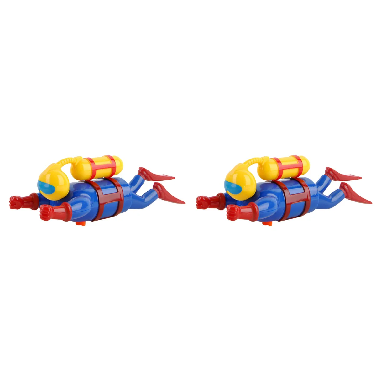 Set of 2 Clockwork Girl Winding Diver Toddler Child Baby Bathtub up Pool Toys Plastic Toddlers Floating Shower