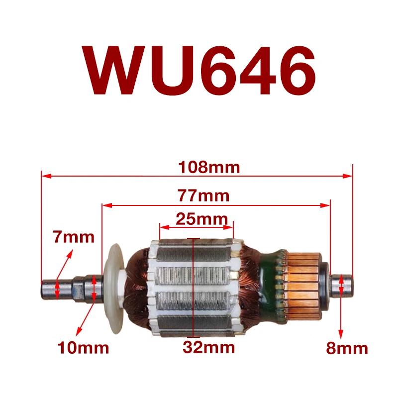 

AC220-240V Rotor Stator Replacement Parts for Worx WU646 Paper Sander Rotor Armature Anchor Stator Coils