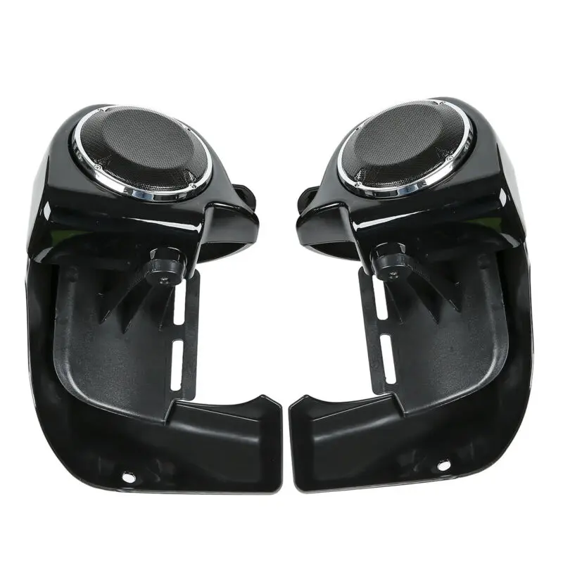 Motorcycle Lower Vented Leg Fairing 6.5'' Speakers with Grills For Harley Electra Glide 1983-2013