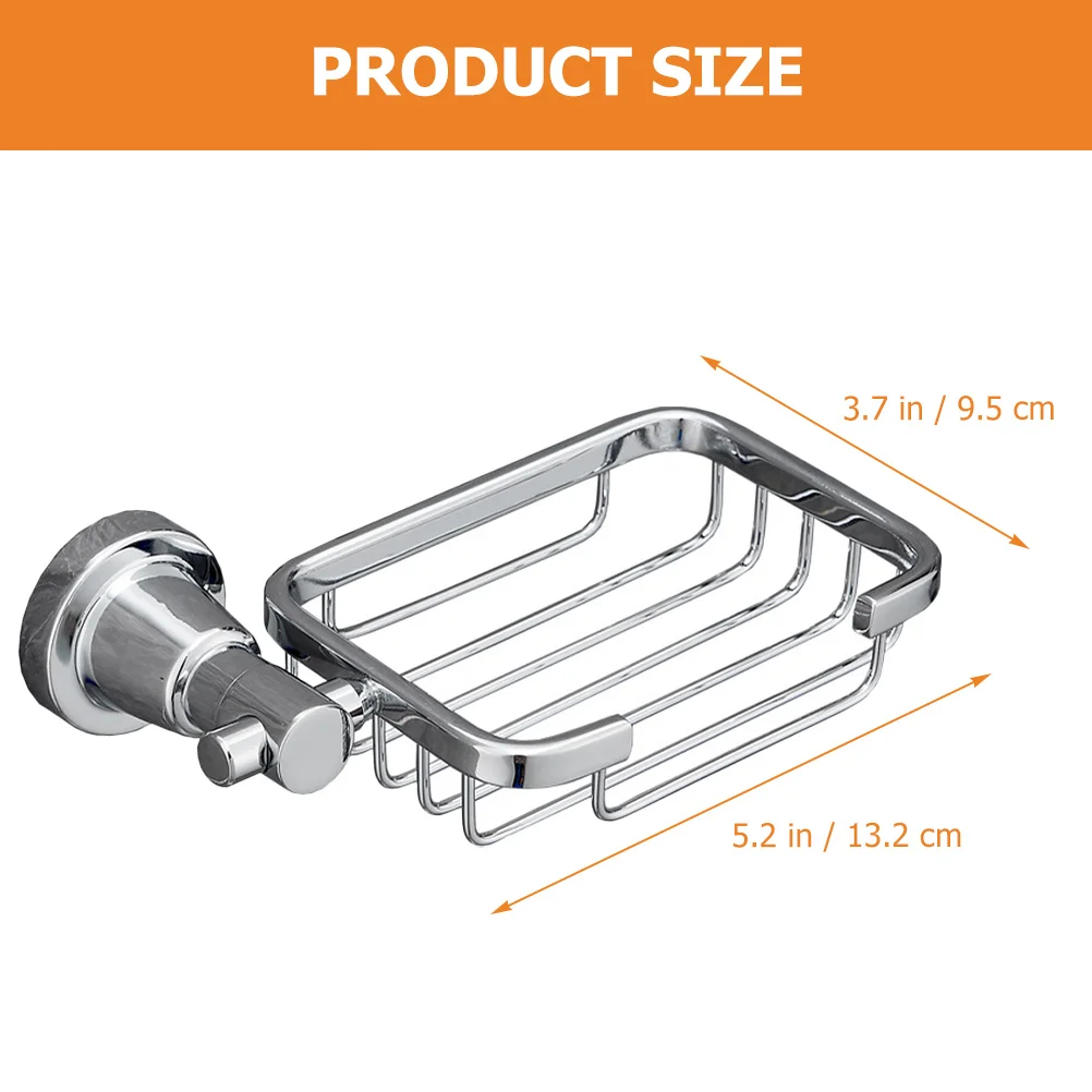 

Stainless Steel Soap Bar Holder Pink Silver Wall Mount Shower Drain Rack Bathroom Kitchen Sponge Storage Metal Case Holder Bar