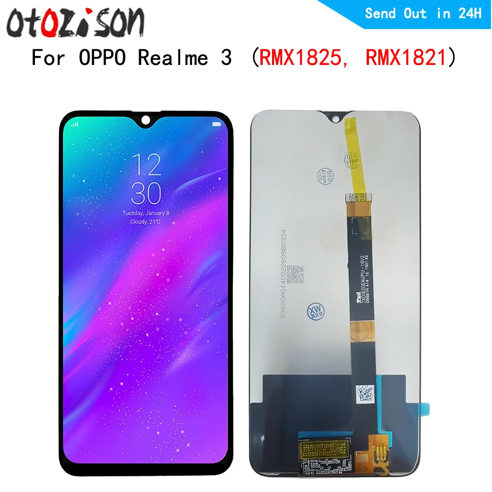 

6.22" IPS Screen For Oppo Realme 3 RMX1825, RMX1821 LCD Display Screen Touch Panel Digitizer With Frame Assembly For Realme3