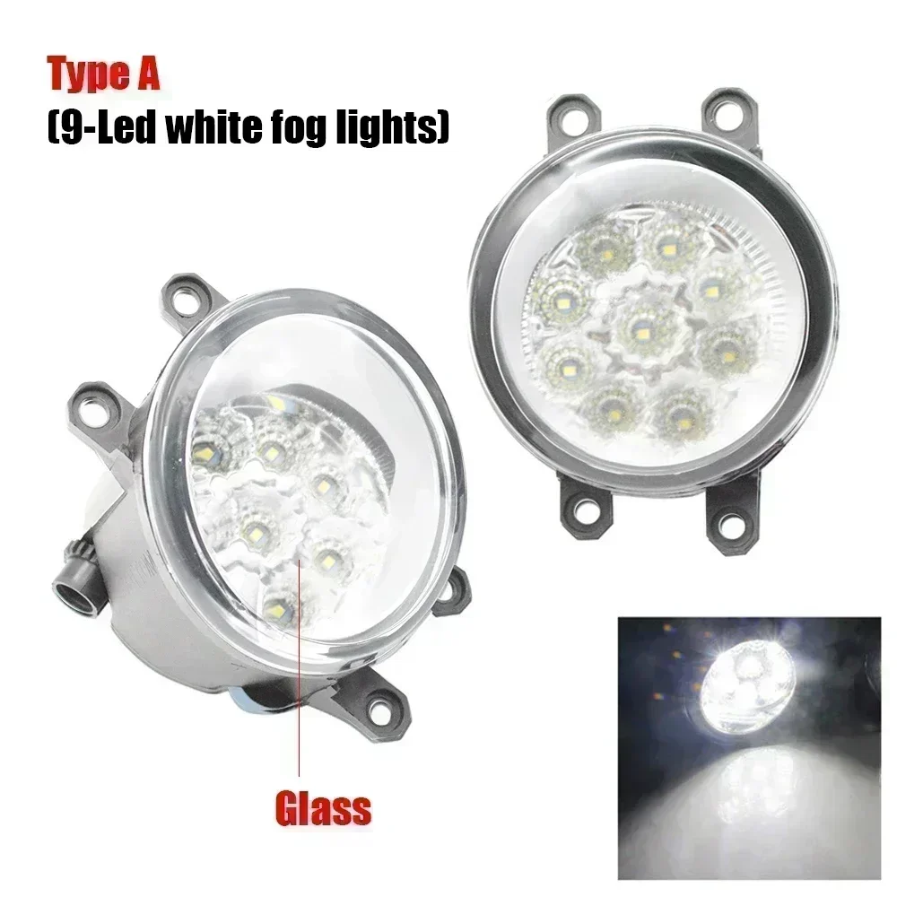 Led Mistlampen Montage PTF met Lens voor Toyota RAV4 RAV-4 XA30 RAV4 2006 2007 2008 Led Angel Eyes Halo Rijden Auto DRL Lamp