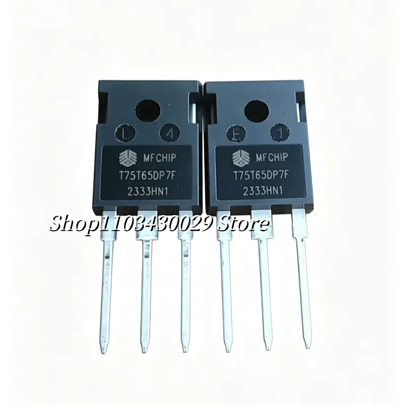 10Pcs MFT75T65DP7F T75T65DP7F 75A 650V N-Channel Power IGBT TO-247 Transistor for High Power Inverter Equipment Repair