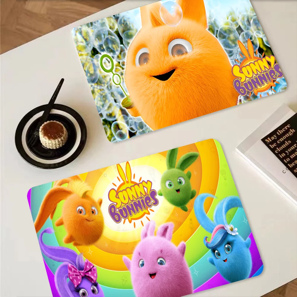 Sunny Bunnies Kitchen Absorbent Pad Dry Draining Mat Sink Washstand Coffee Machine Pads Table Placemat Faucet Anti Splash