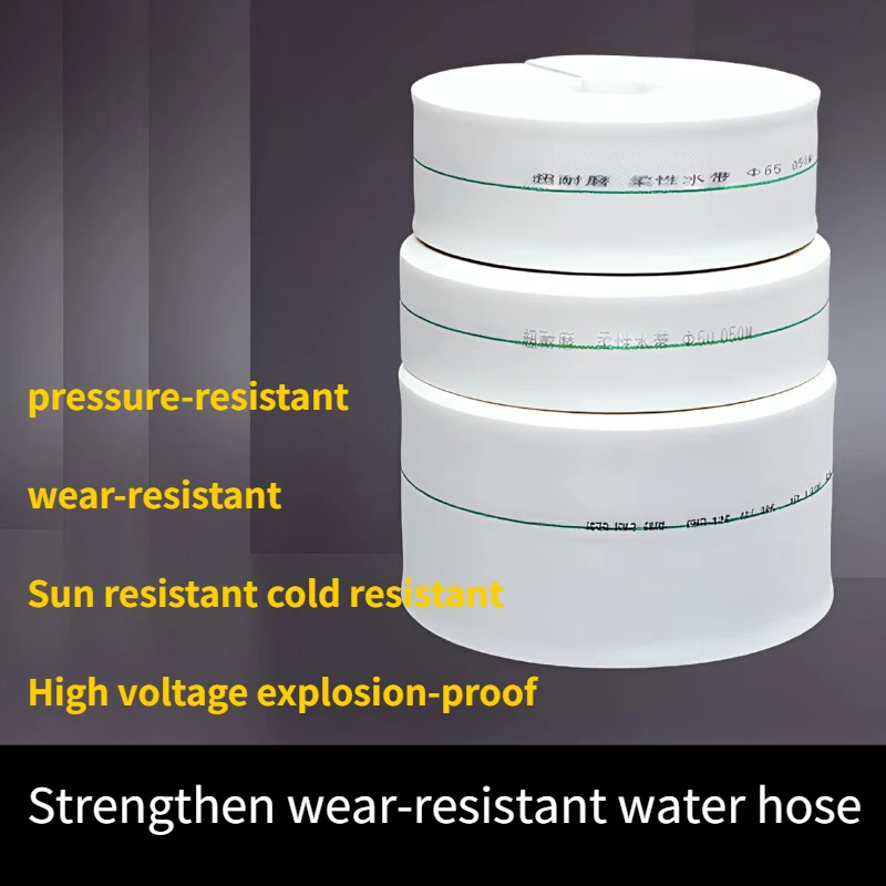 

10m Woven Water Hose Wear-resistant Agricultural Fire Canvas Woven High-pressure Irrigation Explosion-proof Drainage Pipe Soft