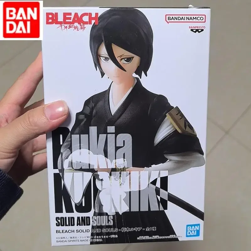 새로운 반다이 반프레스토 솔리드 워터 쿠로사키 이치고 쿠치키 루키아 이시다 우류 피규어 피규어 애니메이션 키즈 선물 컬렉션 장식품