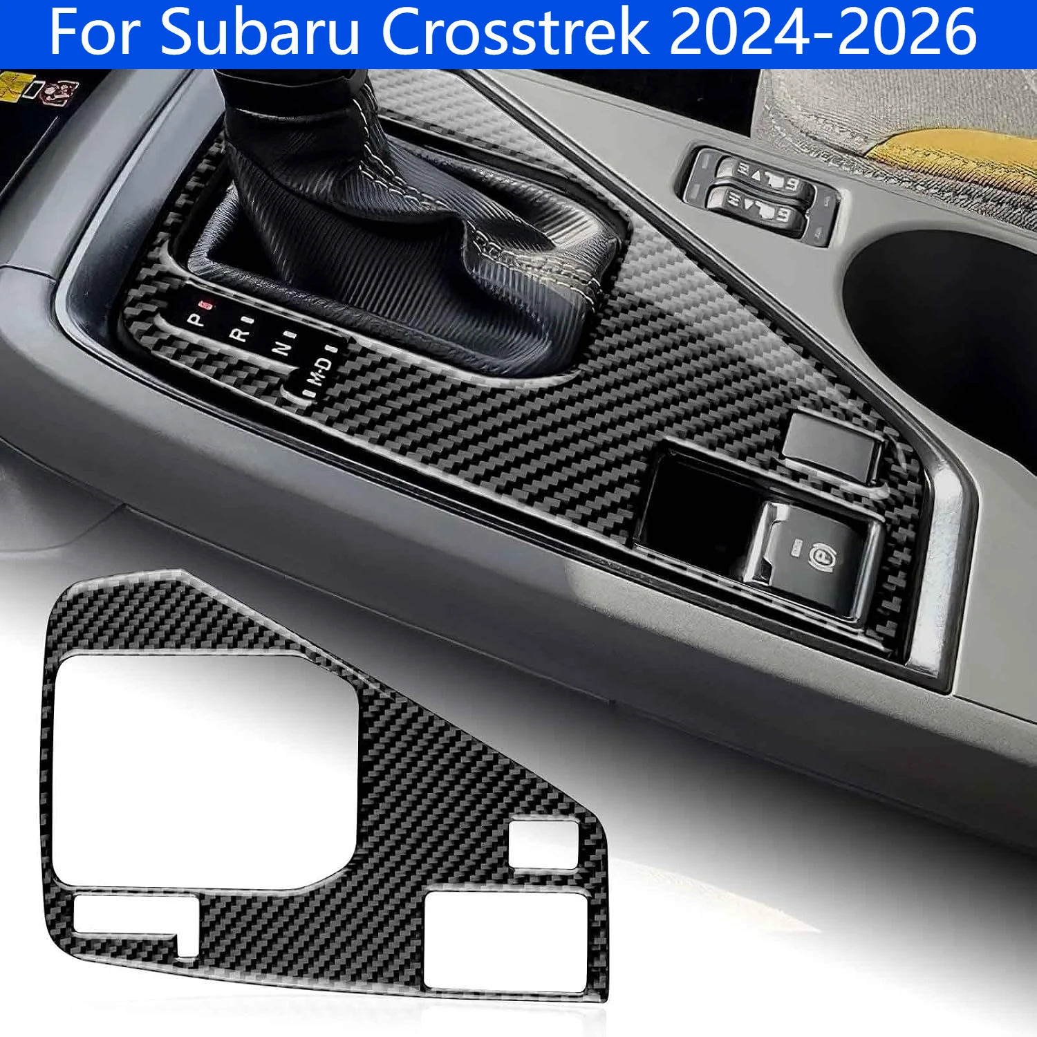 

Carbon Fiber For Subaru Crosstrek 2024-2026 Gear Shift Panel Frame Anti Scratch Wear Resistant Dustproof Surface Protection No Damage Installation Fit Vehicle Interior Modification Styling Ornament Upgrade Decorative Auto Interior Decoration Accessories