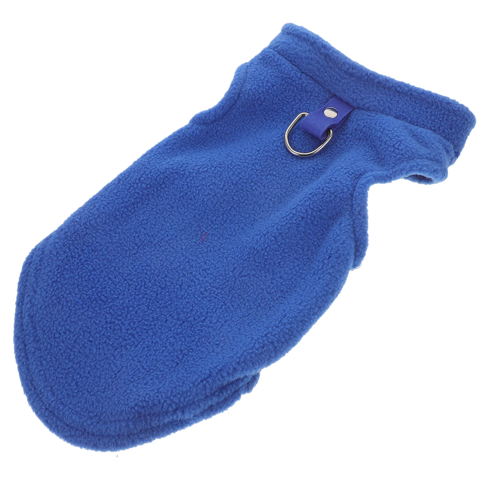 Colete de lã pequeno inverno quente sem mangas d-ring trela fixação roupas para animais de estimação colete de lã para cães roupas para animais de estimação