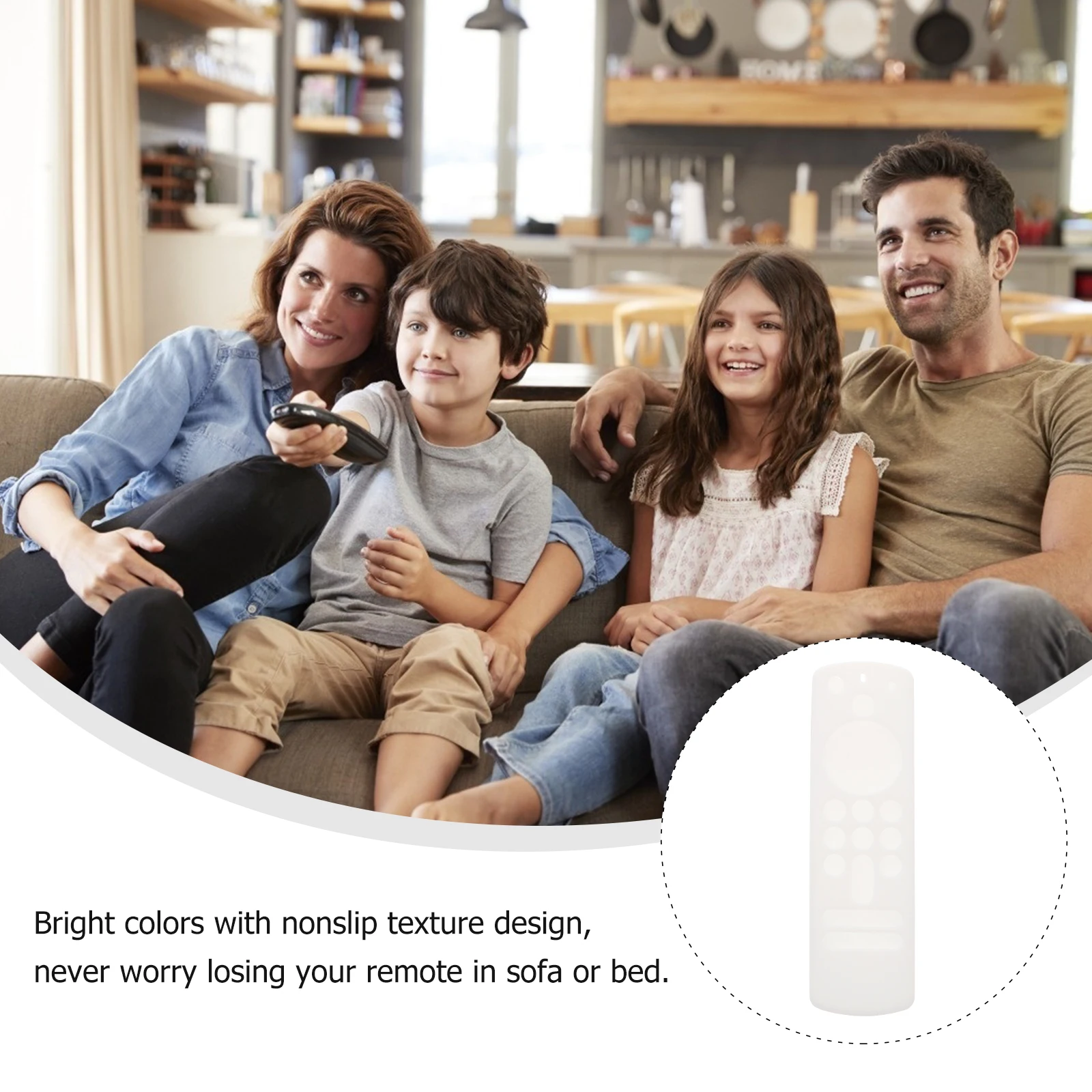 

Full Cover Remote Control Case Silicone Voice Controller Cover Dust Proof Shockproof Washable Anti Slip for Oil