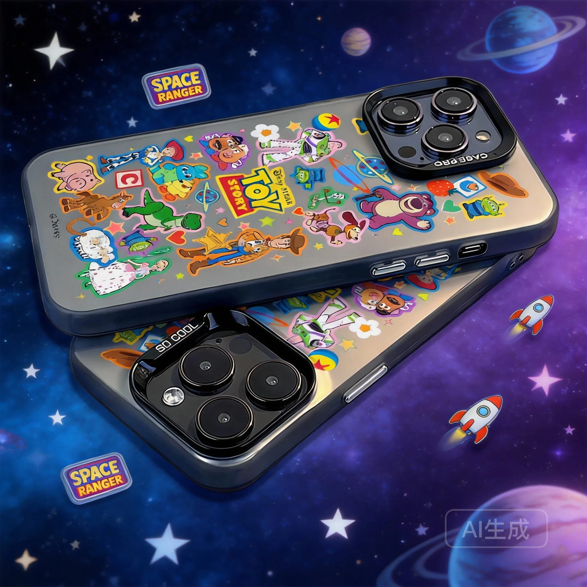 

Premium Protective Cover for iPhone 15 Pro Max iPhone 16 iPhone 14 Pro Anti Drop Shockproof Case Buzz Lightyear Cartoon