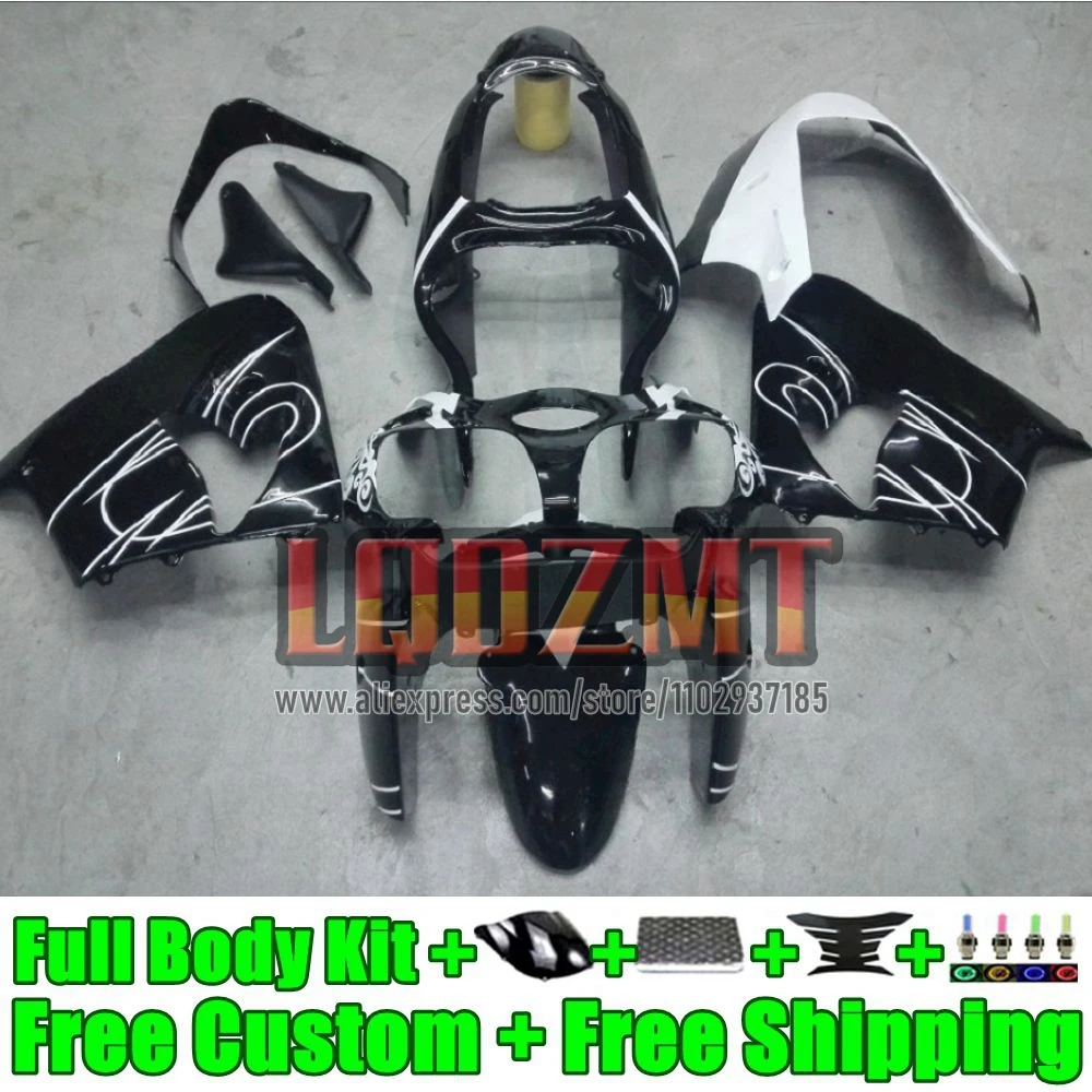 Injection Frame For KAWASAKI NINJA ZX9 ZX 9R 9 R 900 CC 900CC 46No.12 ZX900 ZX9R 1998 1999 whie black ZX-9R 98 99 OEM Fairing