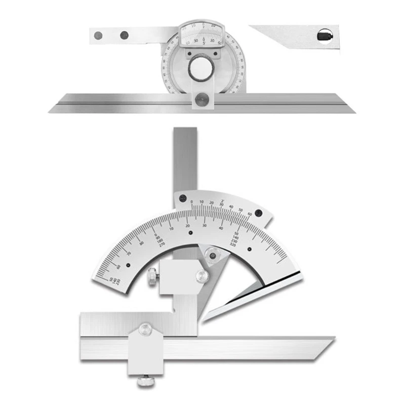 

0-360degree Universal Protractor 0-320 Degree Precision-Goniometer Measure Dropship