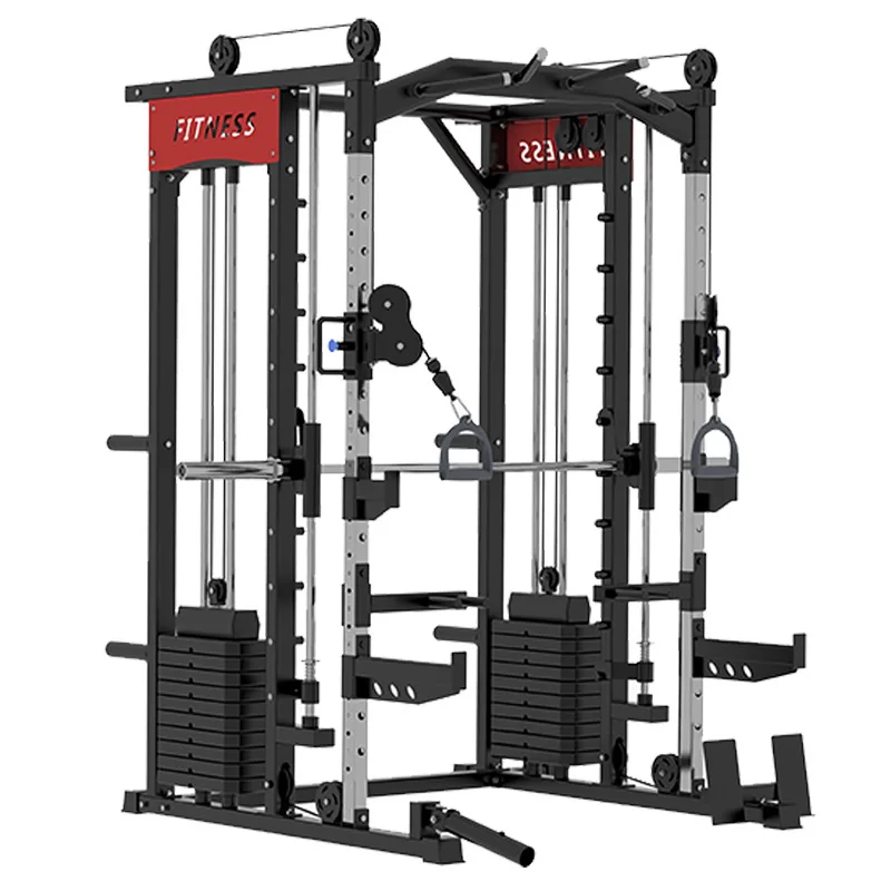 Factory Home Gym Fitness Smith Machine Strength Integrated Training Equipment Set Combination Multi-Functional New