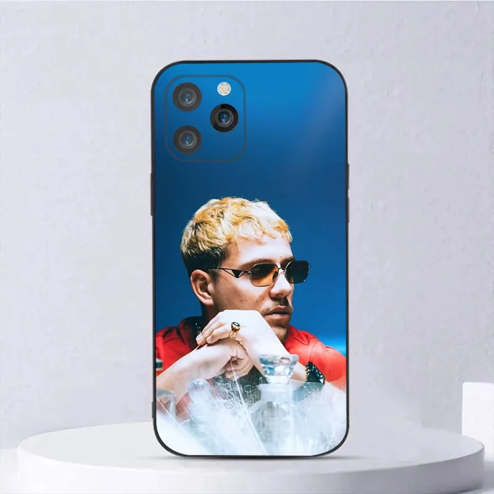 حافظة هاتف PLK French Rapper Mathieu لهاتف iPhone 16,15,14,13,12,11,Plus,Pro Max,XS,X,XR,SE,Mini,8,7 غطاء أسود من السيليكون الناعم