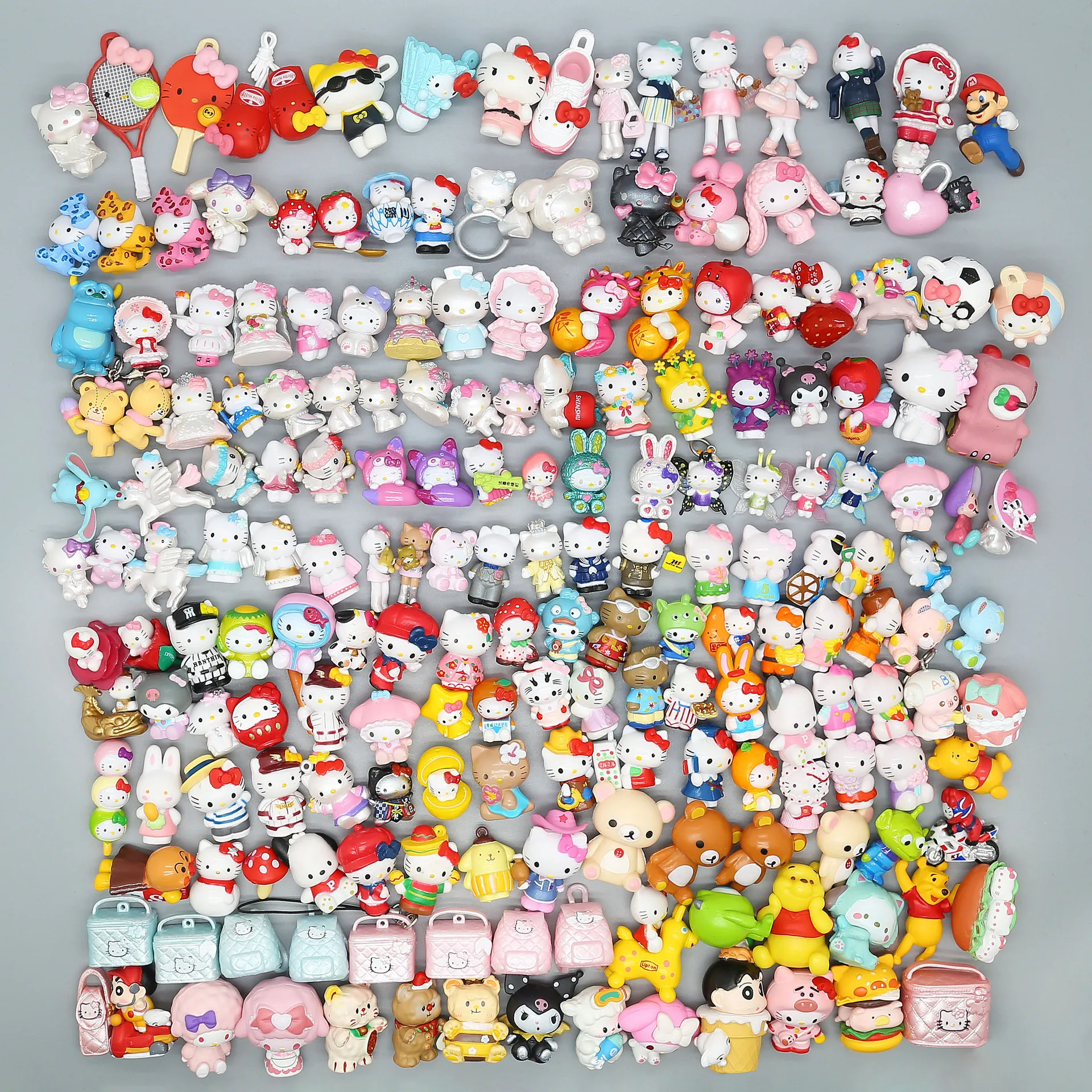 

Anime for HelloKitty Doll Creative DIY PVC Kuromi Doll ornaments crafts high-end desk decorations For Christmas Gifts