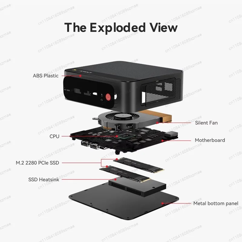라이젠 7 7735HS 미니 PC, SER5 Max, 24GB LPDDR5 및 1TB PCIe SSD 탑재, WiFi 6, BT5.2, HDMI/DP/USB-C를 통해 트리플 4K 디스플레이 지원 썸네일 6