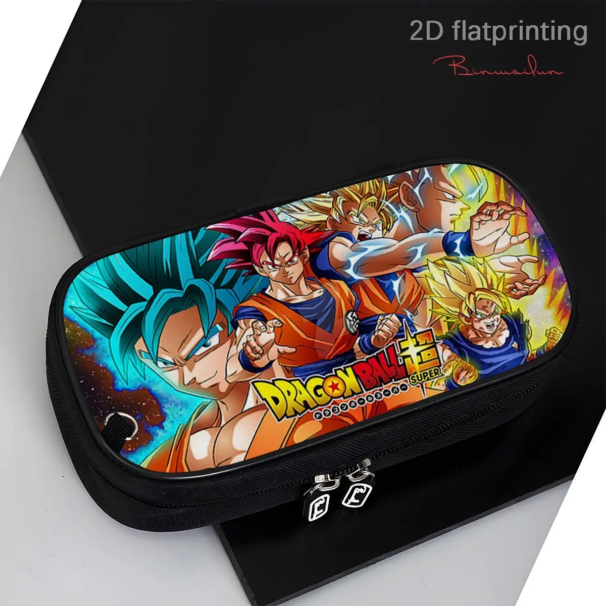 Dragon Ball Son Goku Cartoon Cute Student Pen Case Personality 2D Stationery Pencil Storage Box Animation Peripheral Wholesale view 3