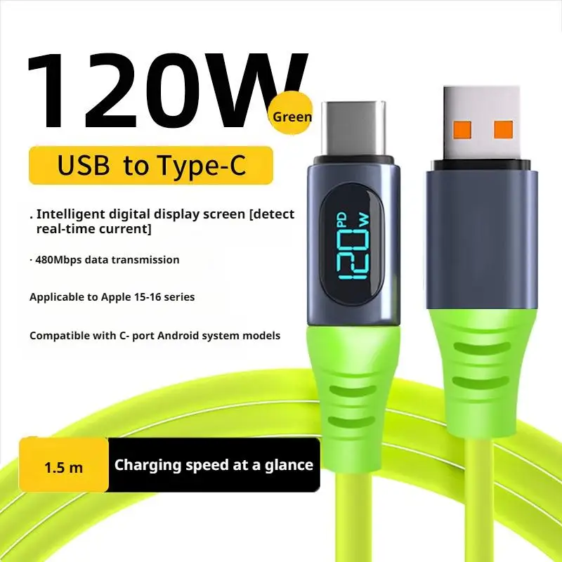 30/120/240W Fast Charging USB Type C Cable for IPhone Samsung Huawei Xiaomi USB-C Quick Charge Data Transmission Charger Cord