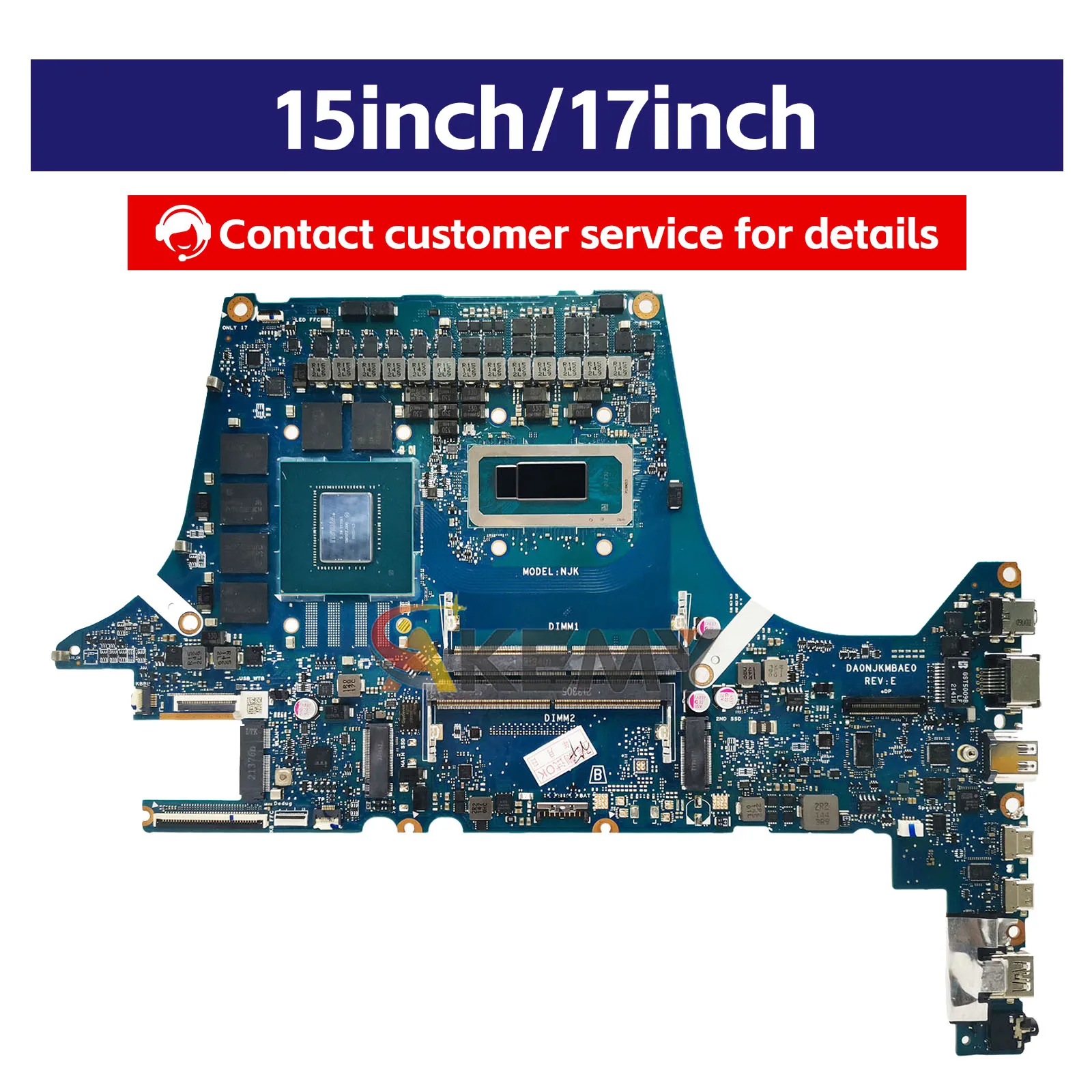 DA0NJKMBAE0 Laptop Motherboard For ASUS TUF Gaming FX507ZS FX507ZR FX507ZW FX507ZV FX507ZM FX507Z Mainboard W/ 12th Gen i5 i7 i9