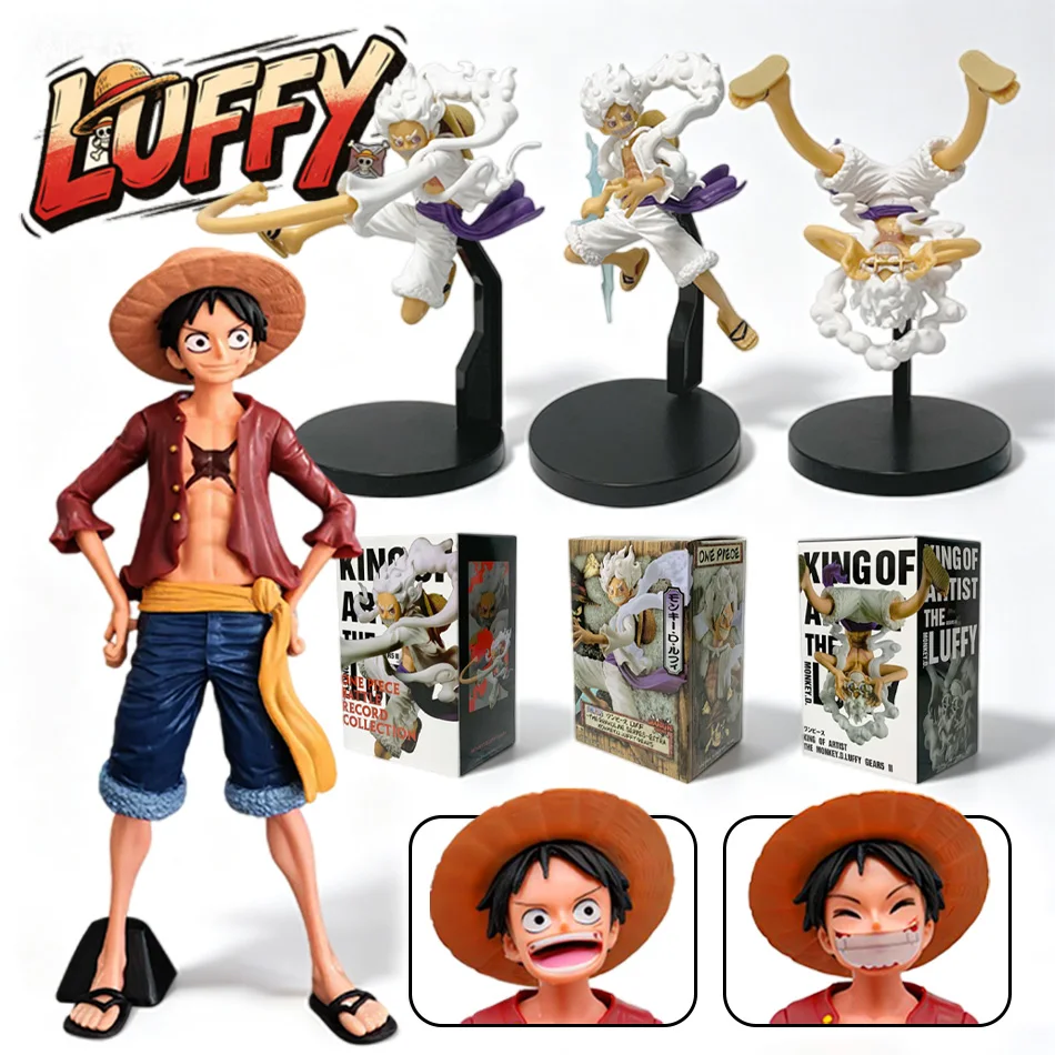 Anime ONE PIECE Figur Spielzeug 18cm Nika Monkey D Luffy Actionfiguren Puppen PVC-Modell Sammlerstück Statue Geschenk Auf Lager