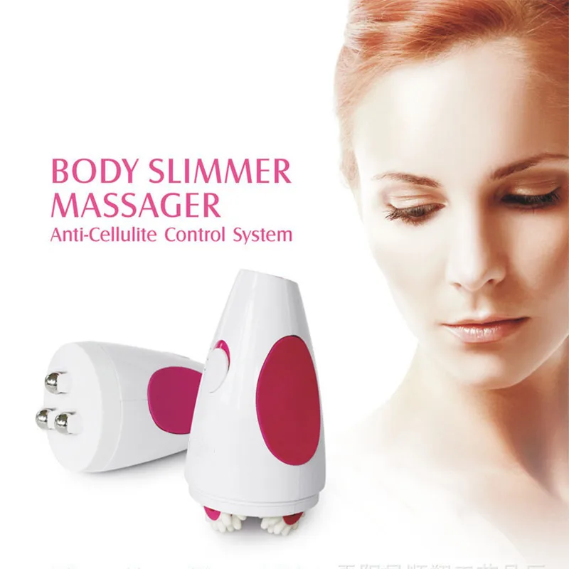 Facial Relaxing Massage Roller Electric Gear Three Rolling Balls Massager Anti-Cellulite Fat Slimmer Relax Muscle Body Massager