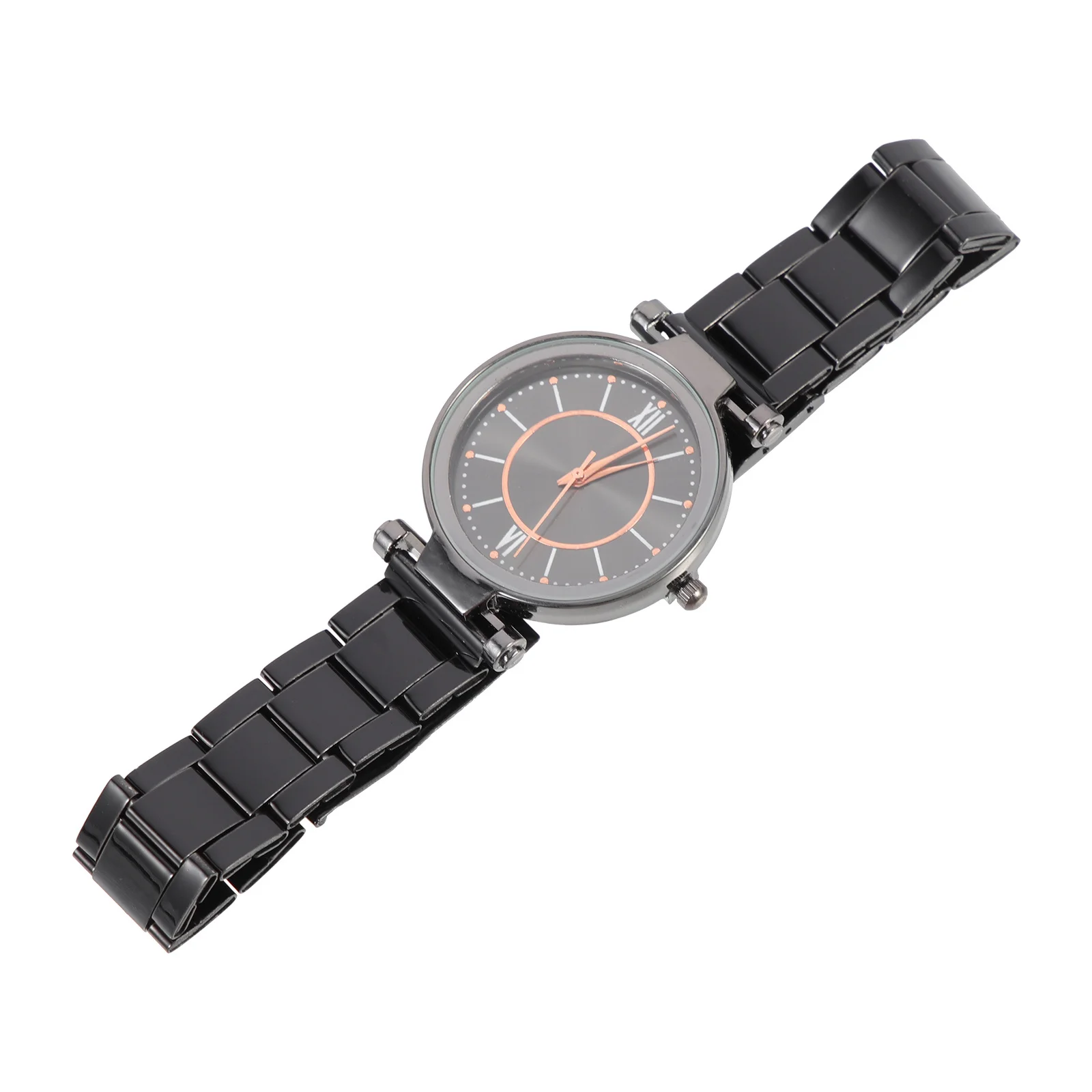 Quartzo meninas moda relógio durável pulseira de aço resistente a riscos elegante simples leve relógio de pulso feminino presente