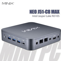 MINIX J51-C8 Mini PC MAX Intel Jasper Lake N5105 8GB DDR4 256GB 512GB SSD Windows 11 pro Wifi6 BT5.2 Desktop Gaming Computer