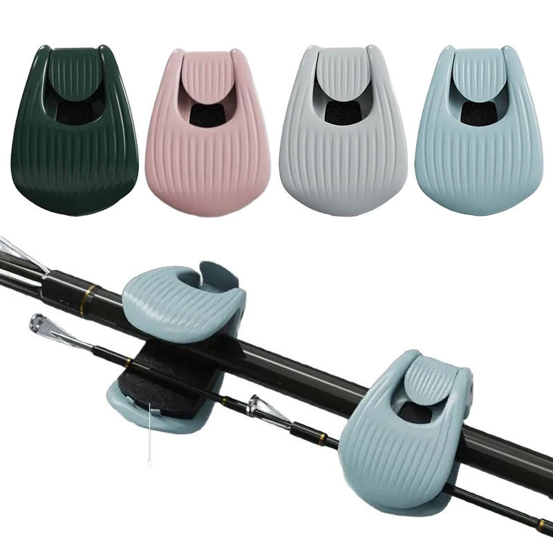 Soporte para caña de pescar, Clip fijador portátil para caña de pescar, abrazadera para regalar, soporte para caña de pescar para playa, herramientas de pesca, diseño compacto, 1/2/4 Uds.