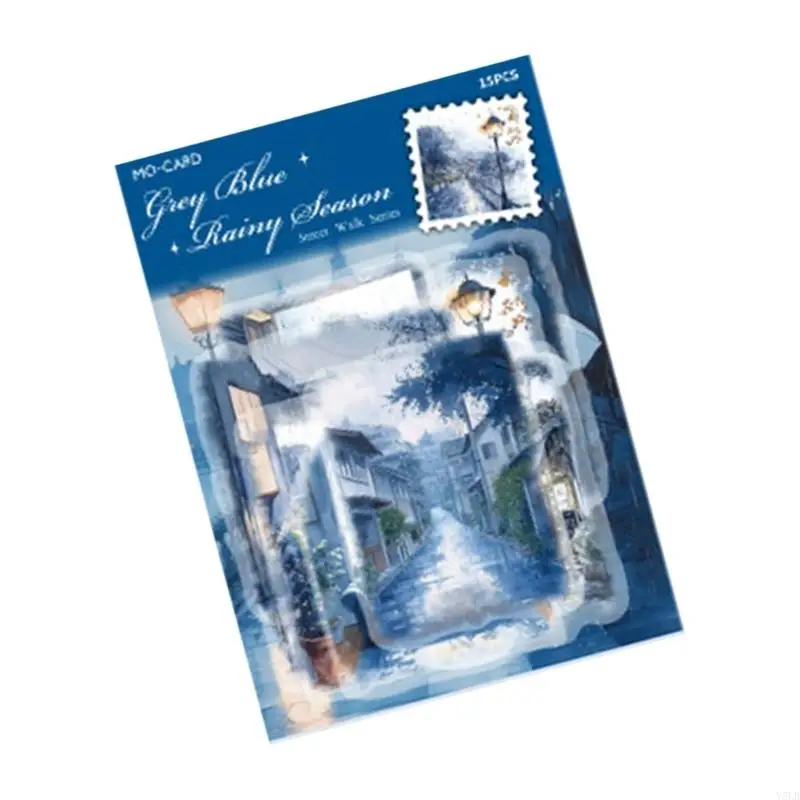Y5LB Decorative Sticker Laptop Sticker Street Walk Series Sticker Journal Sticker