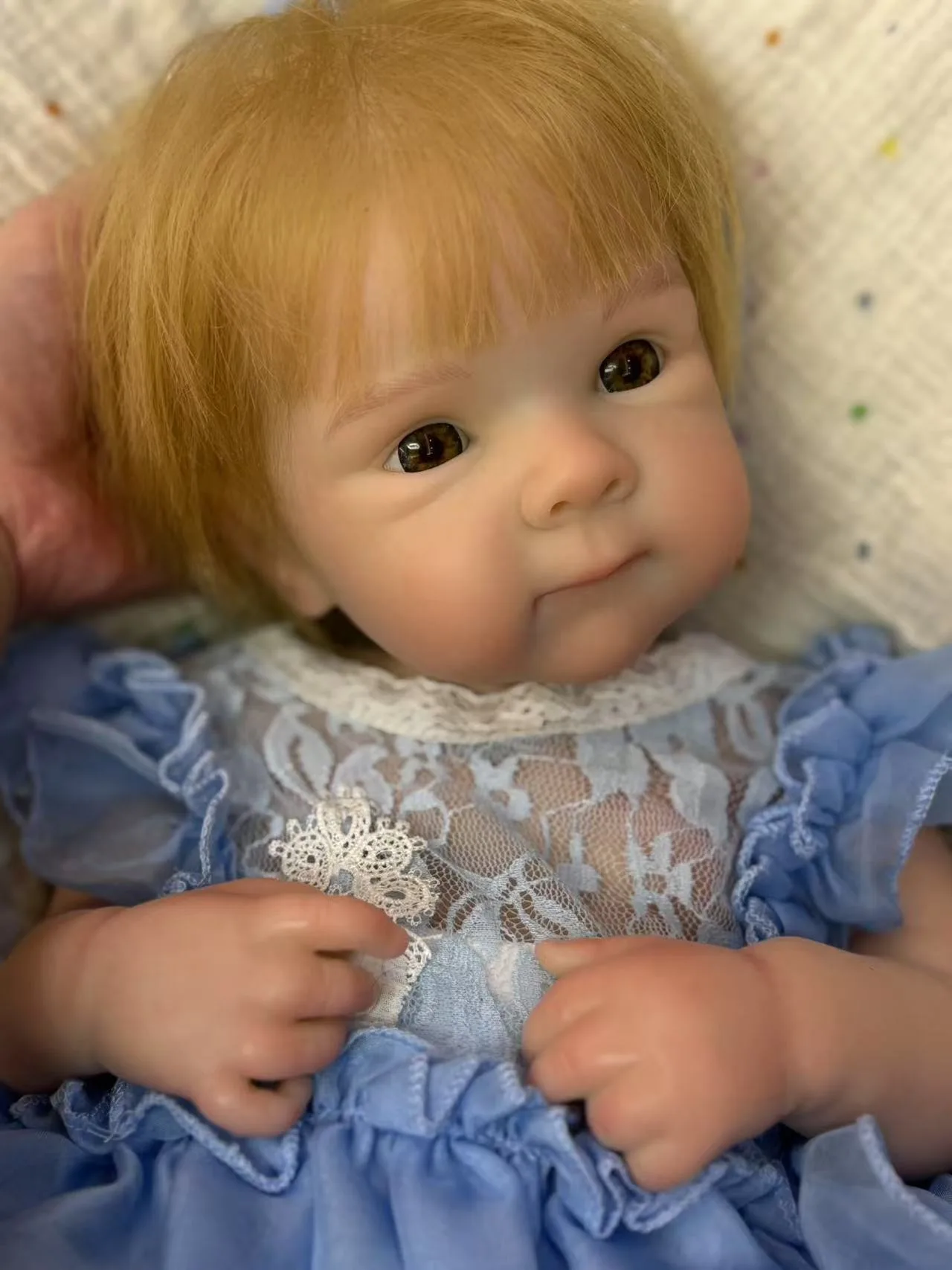 Muñeca reborn bebé 18 Inch Hand Rooted Hair Bettie Silicone Reborn Baby Girl Soft Lifelike Christmas Birthday Gift