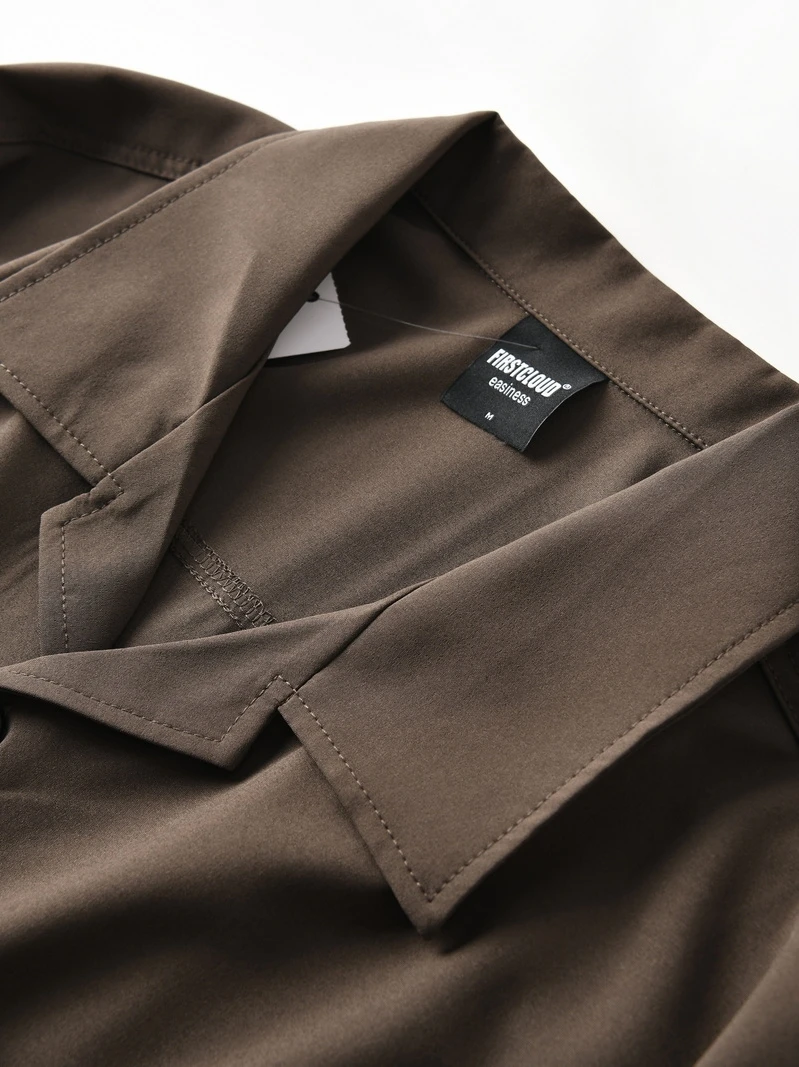 Faionable col cubain coupe ample ort Sve irt hommes été Qui sec mince Sle décontracté irt fibre de Polyester 00%